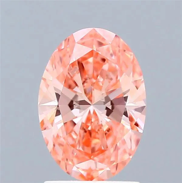 1.30ct Oval Lab Grown Diamond (Colour Fancy Vivid Pink, Clarity VS1, IGI Certified)