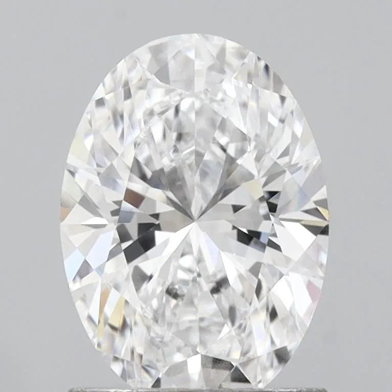 1.34ct Oval Lab Grown Diamond (Colour D, Clarity VVS2, IGI Certified)