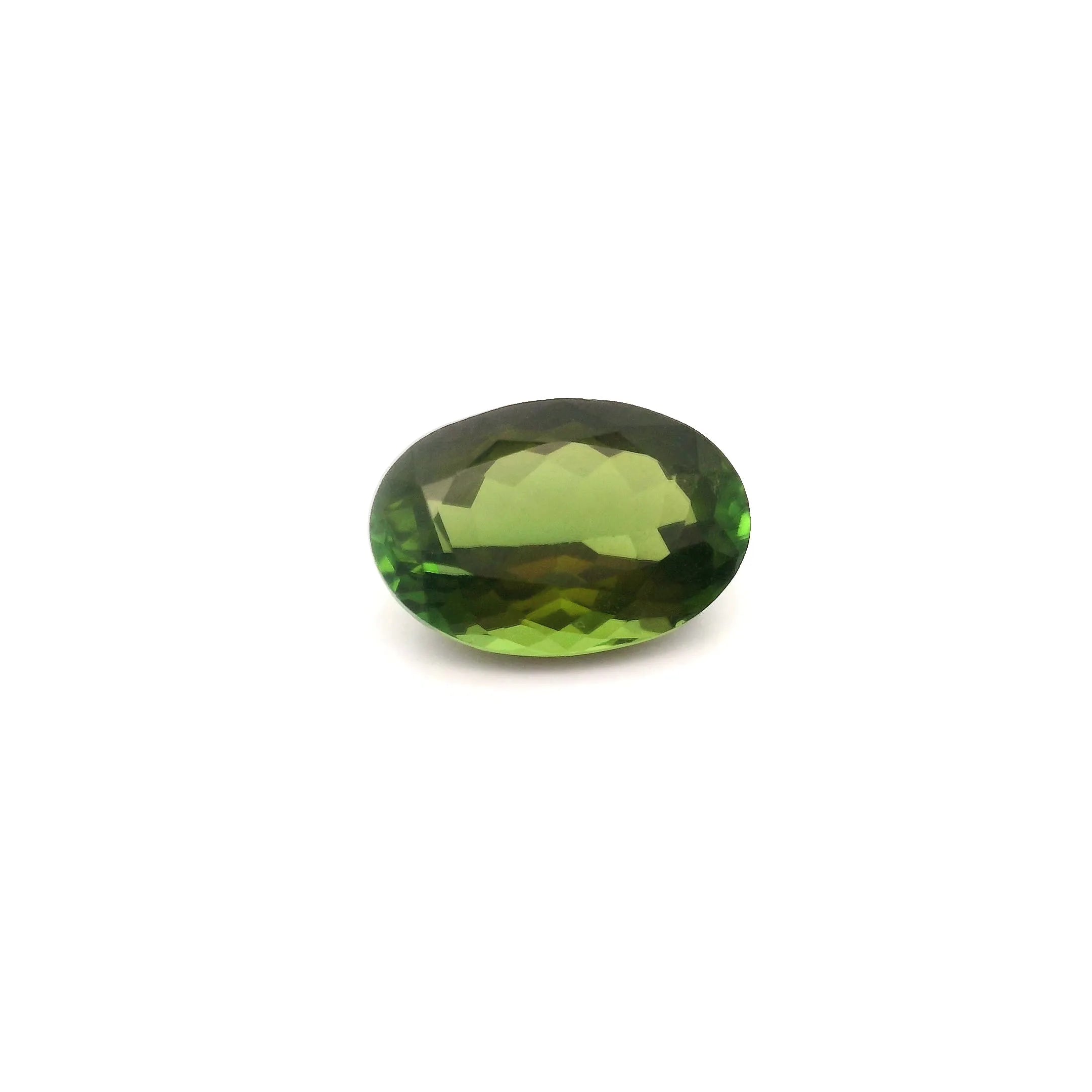 1.38ct Oval Natural Tourmaline (Colour Green, Clarity Slightly Included, Cut Faceted)