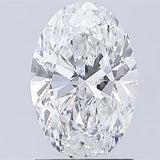 1.49ct Oval Lab Grown Diamond (Colour D, Clarity VS2, IGI Certified)