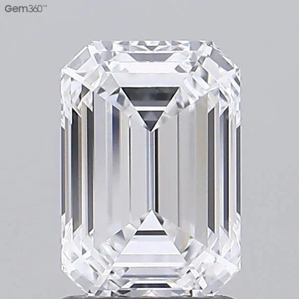 1.51ct Emerald Lab Grown Diamond (Colour E, Clarity VVS1, GIA Certified)