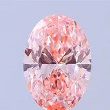 1.51ct Oval Lab Grown Diamond (Colour Fancy Vivid Pink, Clarity VS1, IGI Certified)