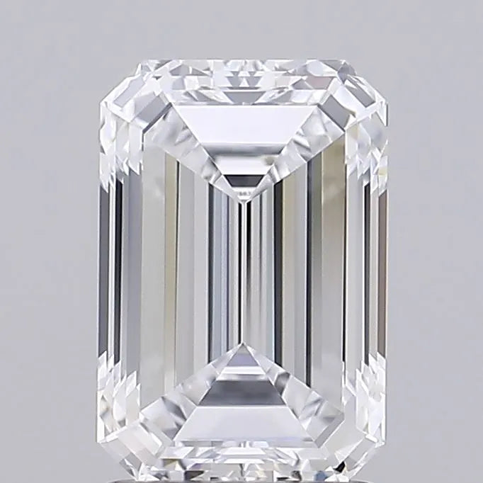 1.57ct Emerald Lab Grown Diamond (Colour D, Clarity IF, IGI Certified)