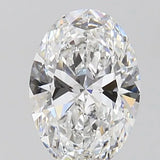 1.60ct Oval Lab Grown Diamond (Colour D, Clarity VVS2, IGI Certified)