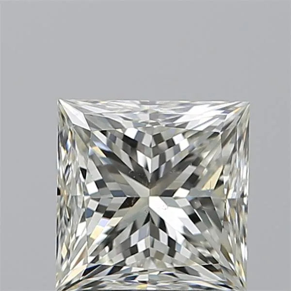 1.70ct Princess Natural Diamond (Colour J, Clarity SI1, HRD Certified)