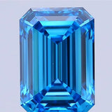 1.71ct Emerald Lab Grown Diamond (Colour Fancy Vivid Blue, Clarity VVS2, IGI Certified)