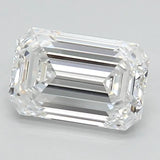 1.74ct Emerald Lab Grown Diamond (Colour D, Clarity VVS2, IGI Certified)