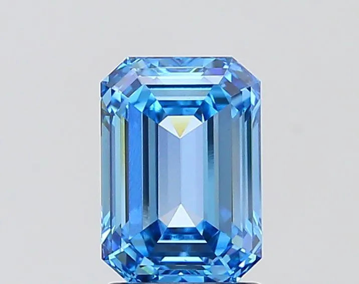 1.81ct Emerald Lab Grown Diamond (Colour Fancy Vivid Blue, Clarity VS1, IGI Certified)