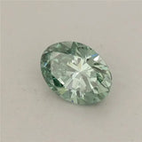 0.34ct Oval Lab Grown Diamond (Colour Fancy Vivid Green, Clarity VS2, IGI Certified)