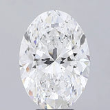 6.03ct Oval Lab Grown Diamond (Colour D, Clarity VS2, IGI Certified)