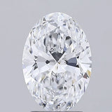 2.14ct Oval Lab Grown Diamond (Colour D, Clarity IF, IGI Certified)