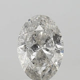 2.00ct Oval Natural Diamond (Colour H, Clarity I2, Cut VG, IGI Certified)