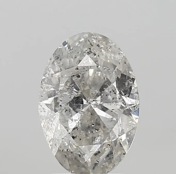 2.00ct Oval Natural Diamond (Colour H, Clarity I2, Cut VG, IGI Certified)