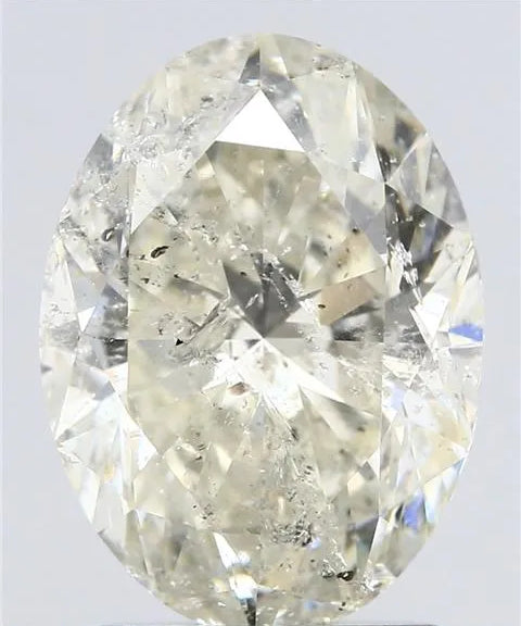 2.00ct Oval Natural Diamond (Colour K, Clarity I1, Cut VG, IGI Certified)