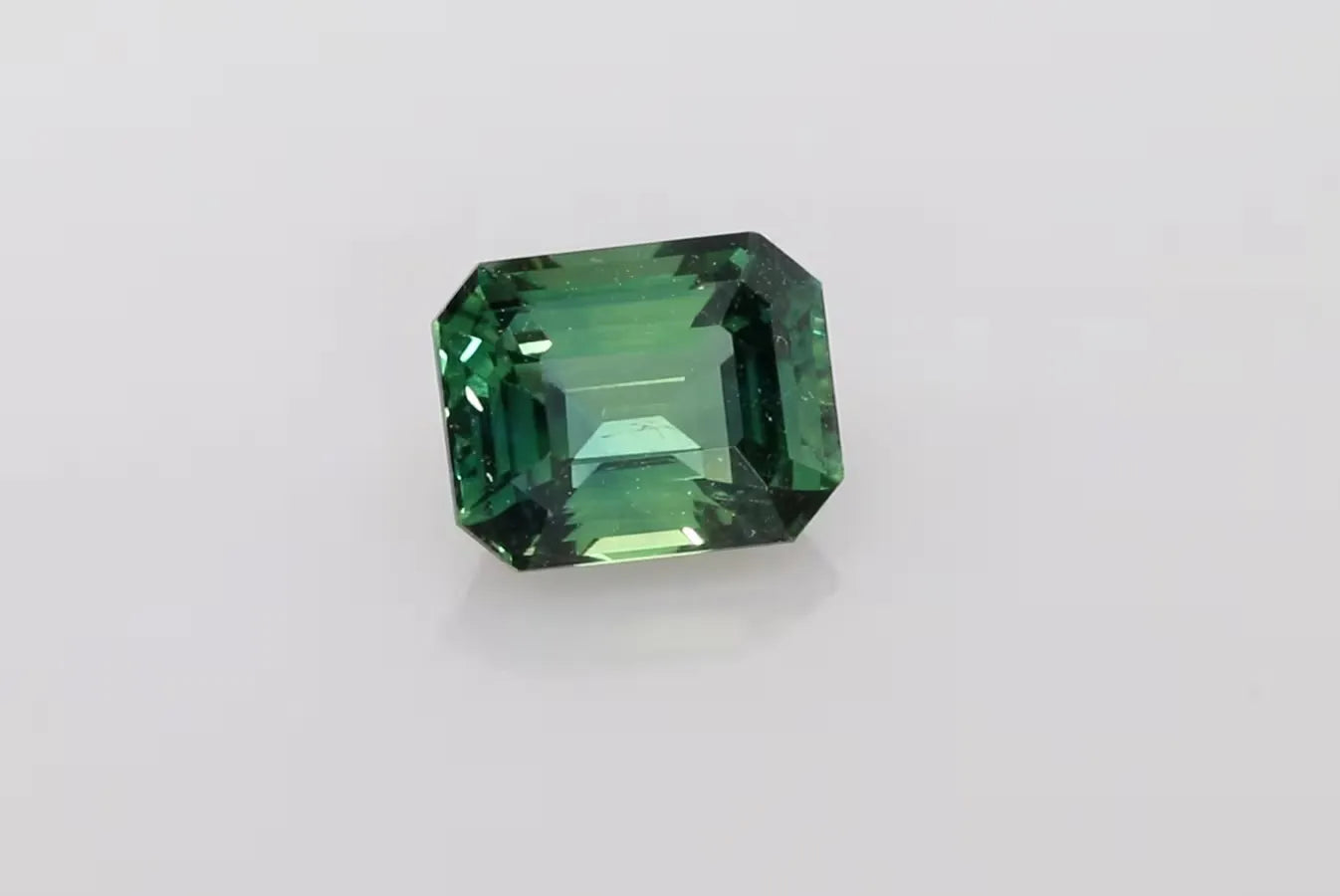 2.04ct Emerald Natural Sapphire (Colour Teal, Clarity Eye Clean, Cut Faceted)