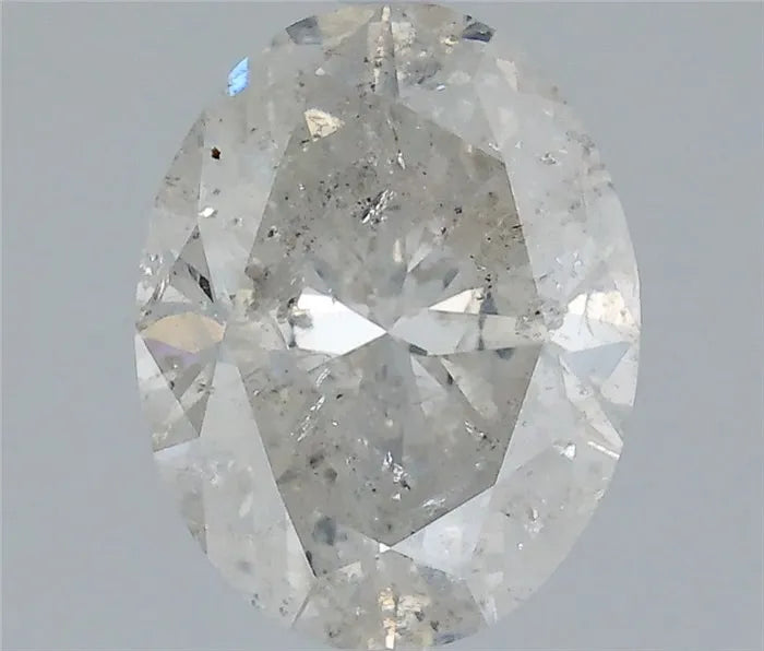 2.08ct Oval Natural Diamond (Colour I, Clarity I2, Cut VG, IGI Certified)