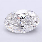 2.09ct Oval Lab Grown Diamond (Colour D, Clarity SI1, IGI Certified)