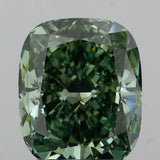 2.10ct Cushion modified Lab Grown Diamond (Colour Fancy Vivid Green, Clarity VS1, IGI Certified)