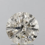 2.11ct Round Natural Diamond (Colour L, Clarity I1, Cut EX, IGI Certified)