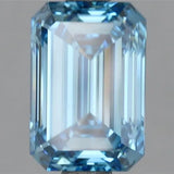 2.17ct Emerald Lab Grown Diamond (Colour Fancy Vivid Blue, Clarity VS1, IGI Certified)