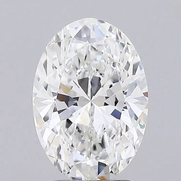 2.50ct Oval Lab Grown Diamond (Colour E, Clarity VVS1, IGI Certified)
