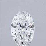 2.50ct Oval Lab Grown Diamond (Colour G, Clarity VVS2, IGI Certified)