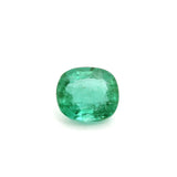 2.76ct Cushion Natural Emerald (Colour Green, Clarity Slightly Included, Cut Faceted)