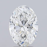 2.80ct Oval Lab Grown Diamond (Colour D, Clarity VVS2, IGI Certified)