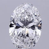 2.89ct Oval Lab Grown Diamond (Colour D, Clarity VVS2, IGI Certified)