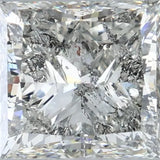 2.91ct Princess Natural Diamond (Colour H, Clarity I1, Cut VG, IGI Certified)