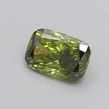 0.21ct Cushion brilliant Lab Grown Diamond (Colour Fancy Vivid Green, Clarity VVS2, IGI Certified)