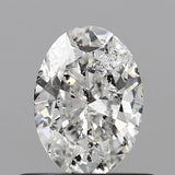 0.50ct Oval Natural Diamond (Colour F, Clarity I1, Cut VG, IGI Certified)