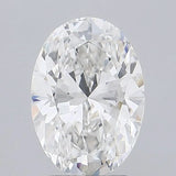 2.42ct Oval Lab Grown Diamond (Colour F, Clarity VVS2, IGI Certified)