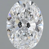 1.10ct Oval Lab Grown Diamond (Colour D, Clarity VVS1, IGI Certified)
