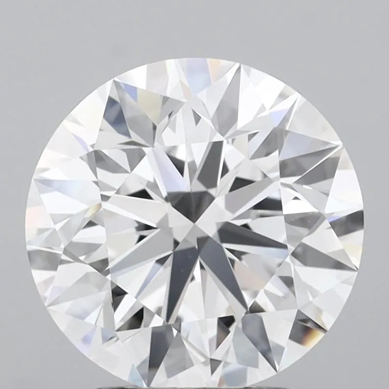 3.00ct Round Lab Grown Diamond (Colour D, Clarity VVS1, Cut EX, IGI Certified)