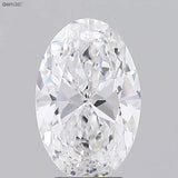 3.02ct Oval Lab Grown Diamond (Colour D, Clarity VVS1, IGI Certified)