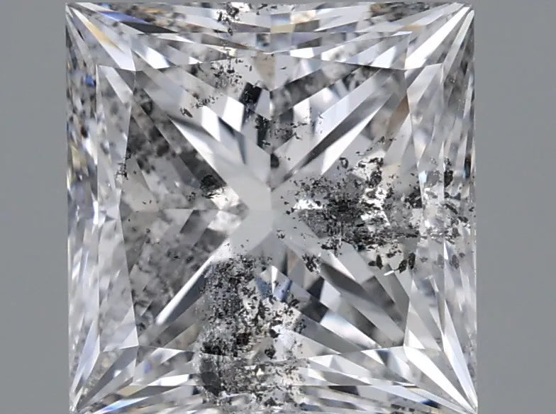 3.09ct Princess Natural Diamond (Colour G, Clarity I1, Cut VG, IGI Certified)