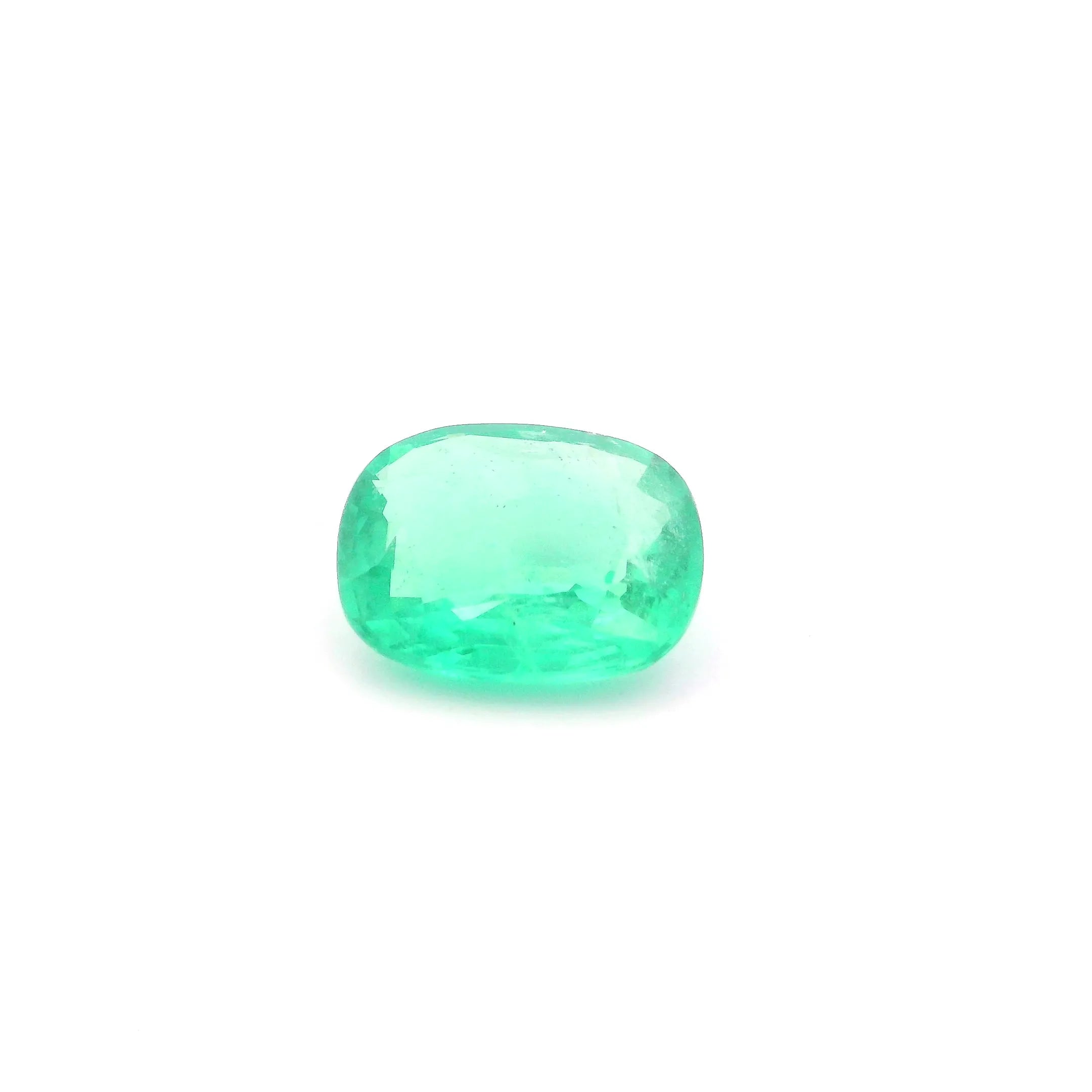 3.20ct Cushion Natural Emerald (Colour Green, Clarity Slightly Included, Cut Faceted)