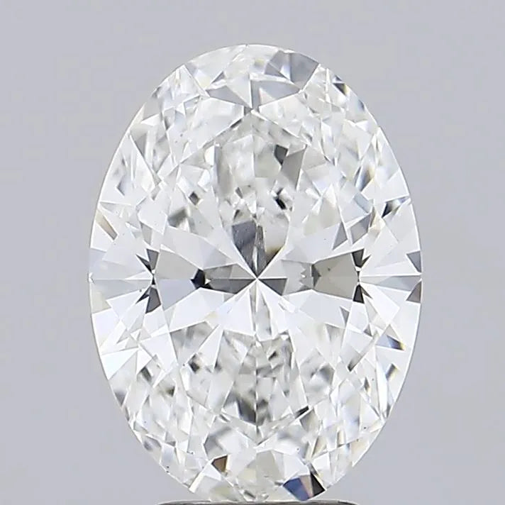 4.05ct Oval Lab Grown Diamond (Colour E, Clarity VVS2, IGI Certified)