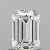 0.72ct Emerald Lab Grown Diamond (Colour D, Clarity VVS1, IGI Certified)