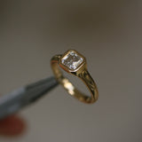 Asscher chunky bezel