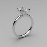 Double claws solitaire ring setting