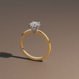 Bitono solitaire ring setting