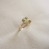 Tourmaline & Diamond ring