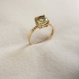 Tourmaline & Diamond ring