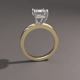 Bitono solitaire ring setting