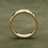 Argollas de matrimonio efecto martillado